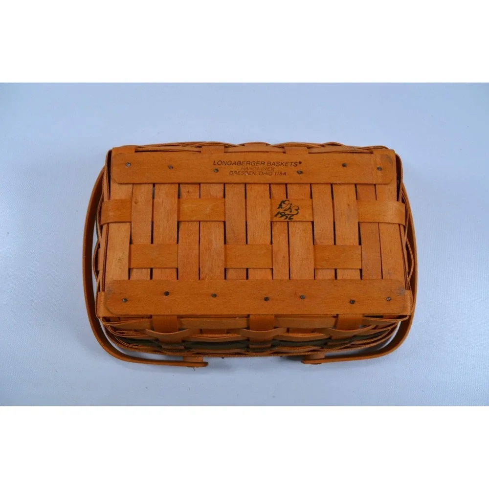 1996 Longaberger Holiday Cheer Basket Clot. Liner‎ & Protector 12L x 8W x 4.25H